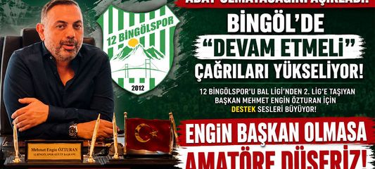 Bingöl’de Sporseverler Endişeli: Mehmet Engin Özturan "Aday Olmayacağım" Dedi