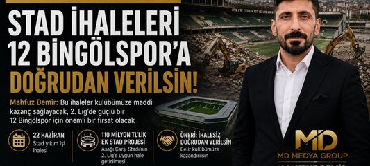 Mahfuz Demir’den Dikkat Çeken Öneri: Spor İhaleleri 12 Bingölspor’a Verilsin