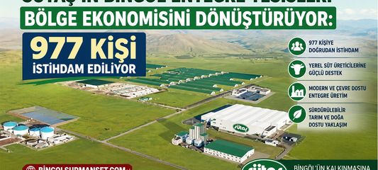 Sütaş'ın Bingöl Entegre Tesisleri Bölge Ekonomisini Dönüştürüyor