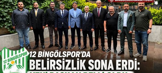 12 Bingölspor'da Belirsizlik Sona Erdi: Yeni Başkan Belli Oldu