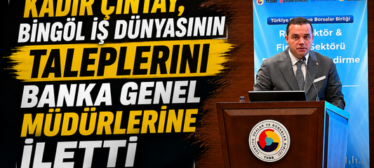 Kadir Çintay, Bingöl İş Dünyasının Taleplerini Banka Genel Müdürlerine İletti
