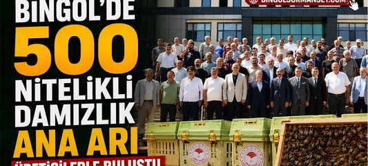 Bingöl’de 500 Nitelikli Damızlık Ana Arı Üreticilerle Buluştu