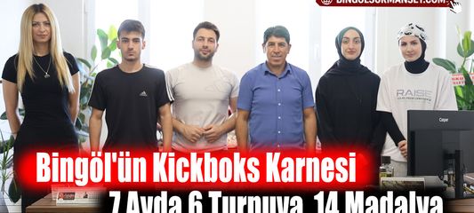Bingöl'ün Kickboks Karnesi: 7 Ayda 6 Turnuva, 14 Madalya