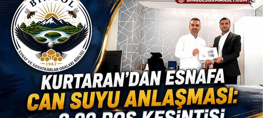 Kurtaran’dan Esnafa Can Suyu Anlaşması: 0.99 Pos Kesintisi