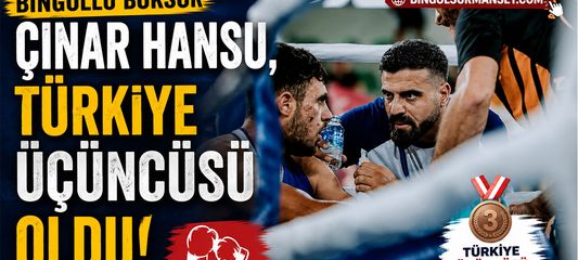 Bingöllü Boksör Çınar Hansu, Türkiye Üçüncüsü Oldu