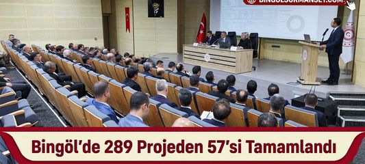 Bingöl'de 289 Projeden 57'si Tamamlandı