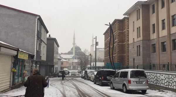 Karlıova’da Kar Yağışı Etkili Oldu