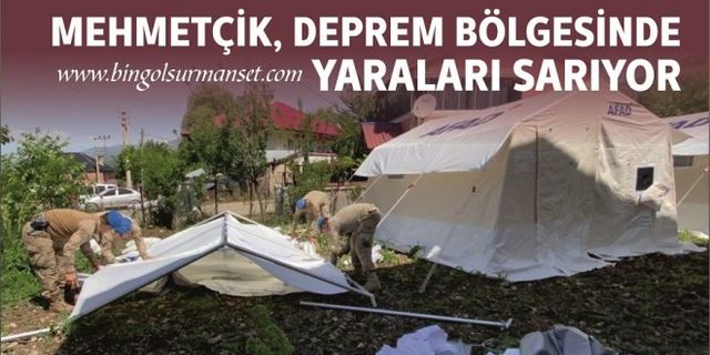 Mehmetçik, Deprem Bölgesinde Yaraları Sarıyor