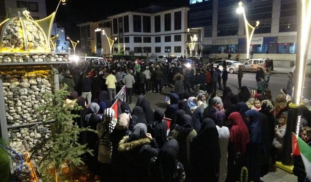 Bingöl'deki STK'lar, İsrail'in Saldırılarını Protesto Etti