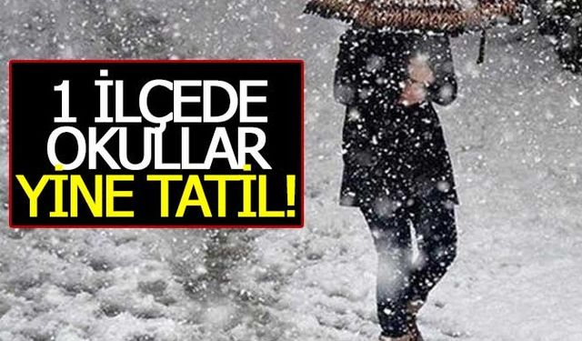 O ilçemizde Okullar Tatil Edildi