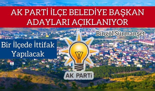 AK Parti İlçe Adayları Belli Oluyor - Bingöl