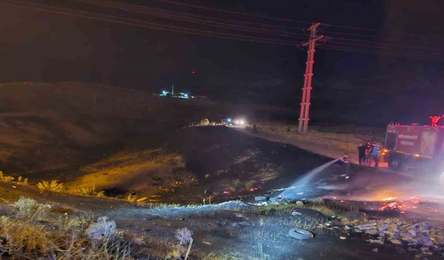 Diyarbakır’da yerleşim yerlerine ulaşan yangın söndürüldü