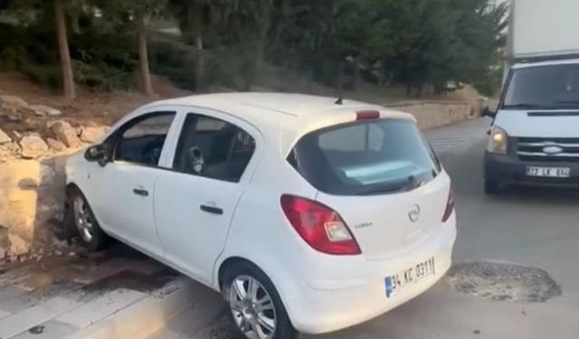 Elazığ’da otomobil duvara çarptı: 1 yaralı