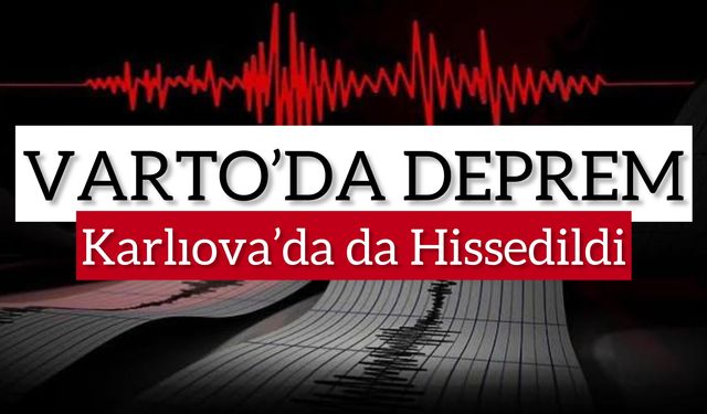 Varto'da 3.9 Büyüklüğünde Deprem: Karlıova'da da Hissedildi