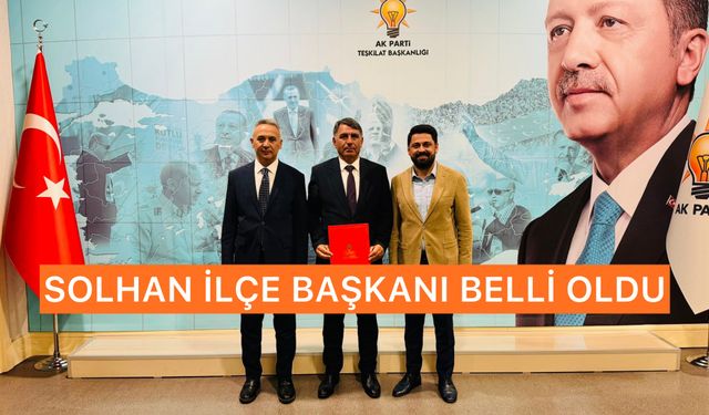 AK Parti Solhan İlçe Başkanı Belli Oldu