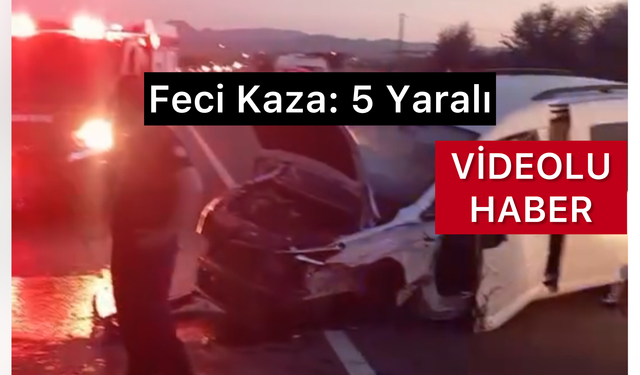 Bingöl’de Kaza: 5 Yaralı