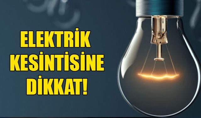 16 Mahallede Elektrik Kesintisi!