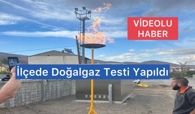 İlçeye Verilen Doğalgaz Böyle Test Edildi