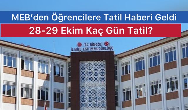 MEB duyurdu: Okullar 1 Buçuk gün tatil