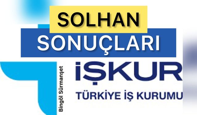 Solhan İŞKUR İUP Kura Sonuçları Açıklandı!