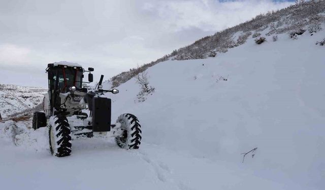 Bingöl’de kar nedeni ile 88 köy yolu ulaşıma kapandı