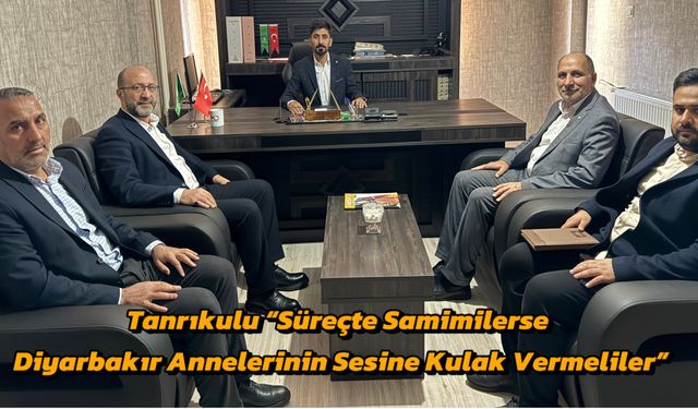 Tanrıkulu “Süreçte Samimilerse Diyarbakır Anneleri’nin Sesine Kulak Vermeliler”