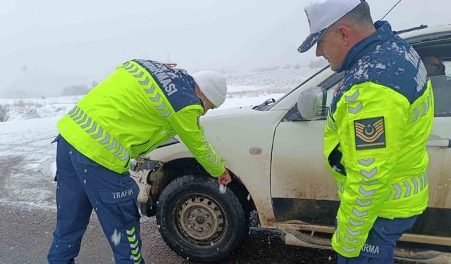 Bingöl jandarmadan trafik denetimi