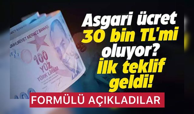 Formülü Açıkladı: Asgari Ücret İçin 30 Bin Lira Formülü, Heyecanlandıran Gelişme