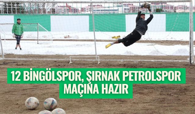 12 Bingölspor, Şırnak Petrolspor Maçına Hazır