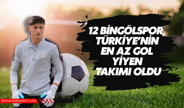 12 Bingölspor, Türkiye’nin En Az Gol Yiyen Takımı Oldu