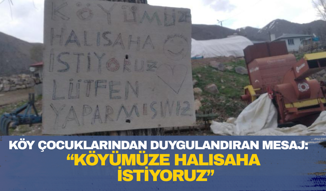 Köy Çocuklarından Duygulandıran Mesaj: “Köyümüze Halısaha İstiyoruz”