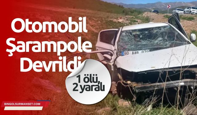 Otomobil Şarampole Devrildi: 1 ölü, 2 yaralı