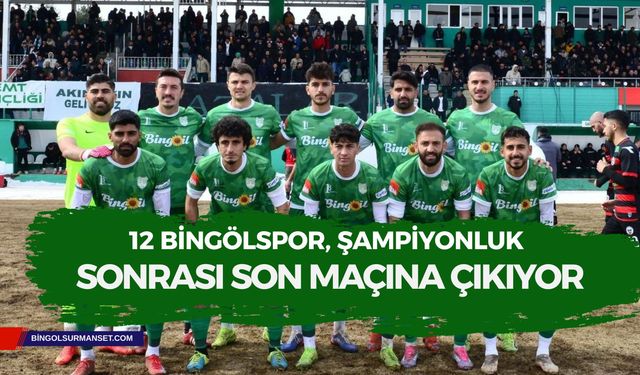 12 Bingölspor Son Maçına Gençlerle Çıktı