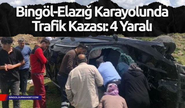 Bingöl-Elazığ Karayolunda Trafik Kazası: 4 Yaralı