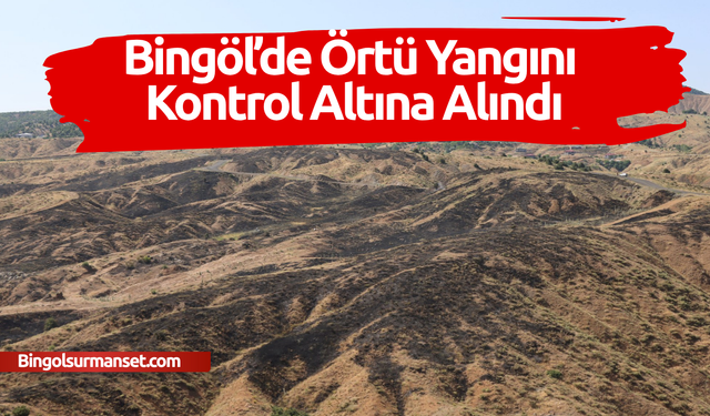 Bingöl’de örtü yangını kontrol altına alındı