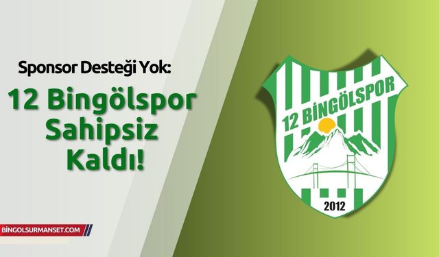 12 Bingölspor’da Sponsor Krizi: Takım Yalnız Bırakıldı