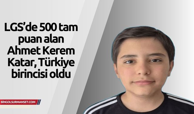 LGS’de 500 tam puan alan Katar, Türkiye birincisi oldu
