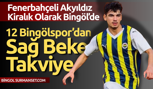 Mustafa Emir Akyıldız 12 Bingölspor’da