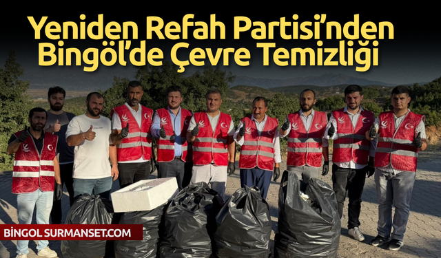 Yeniden Refah Partisi’nden Bingöl’de Çevre Temizliği