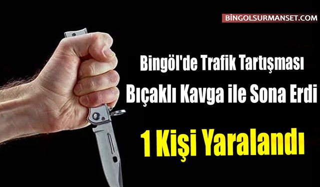 Bingöl'de Trafik Tartışması Bıçaklı Kavga ile Sona Erdi: 1 Kişi Yaralandı