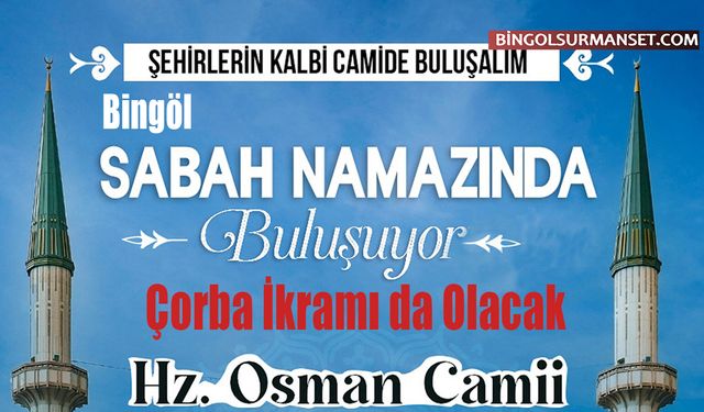 Bingöl'de "Şehirlerin Kalbi Camide Buluşalım" Etkinliği