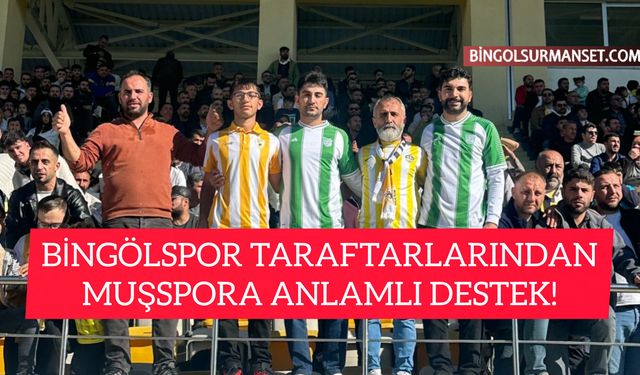 Bingölspor Taraftarlarından Muşspor’a Anlamlı Destek!
