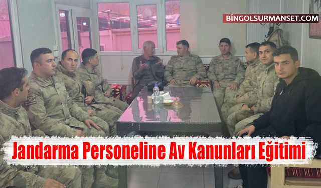 Jandarma Personeline Av Kanunları Eğitimi