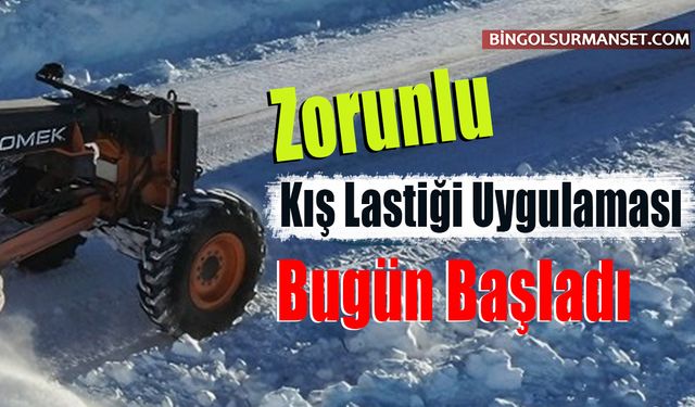 Zorunlu Kış Lastiği Uygulaması Bugün Başladı