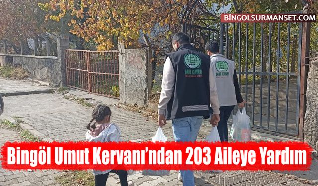 Bingöl Umut Kervanı’ndan 203 Aileye Yardım