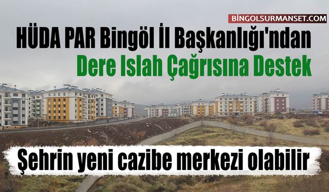 HÜDA PAR Bingöl İl Başkanlığı'ndan Dere Islah Çağrısına Destek