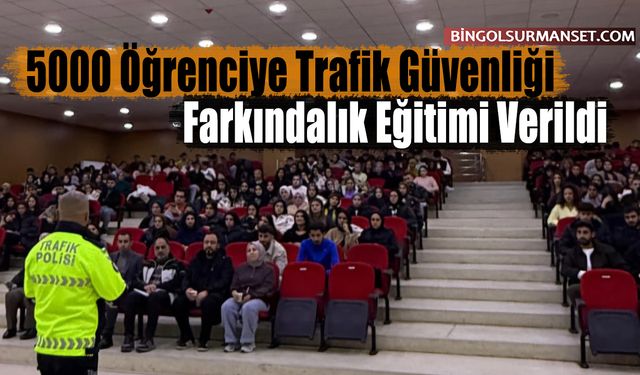 5000 Öğrenciye Trafik Güvenliği Farkındalık Eğitimi Verildi