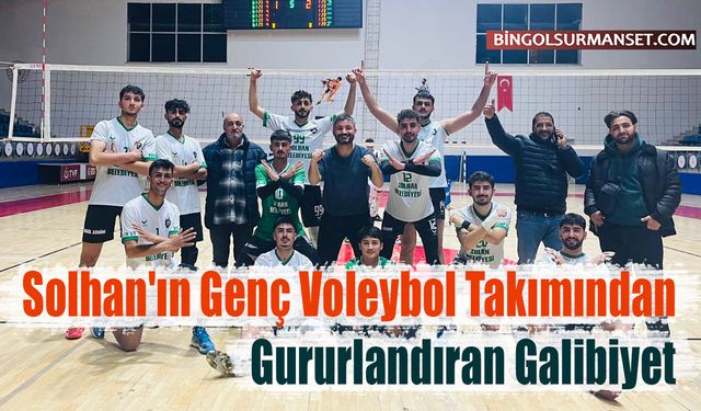 Solhan'ın Genç Voleybol Takımından Gururlandıran Galibiyet