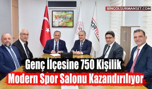 Genç İlçesine 750 Kişilik Modern Spor Salonu Kazandırılıyor