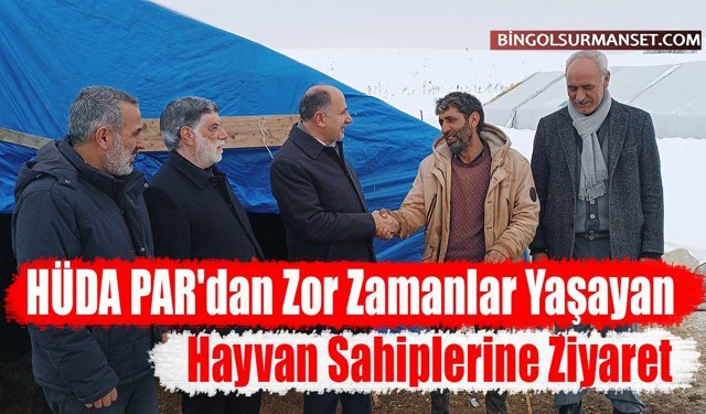 HÜDA PAR'dan Zor Zamanlar Yaşayan Hayvan Sahiplerine Ziyaret